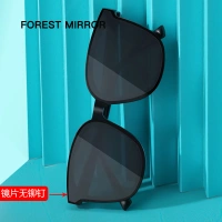 [Lex Lens без заклепок] Черная рама Черные и серые таблетки [Пожалуйста, закажите замечания]