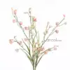 Lancol Simple small fresh simulation flower Pink soft rubber bluebell grass Living room dining table decorative flower Bedroom fake flower