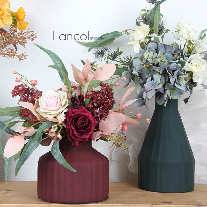 Lancol Morandi emulated flower suit pink floral parlor table decoration floral swing piece name Cebu