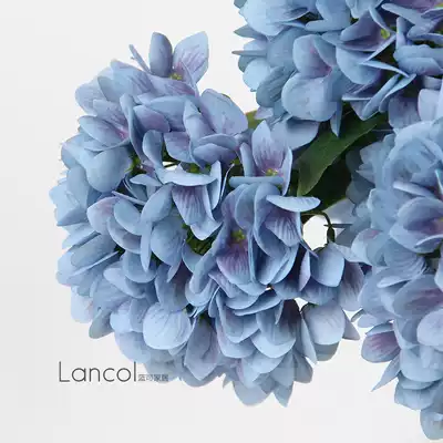 Lancol European style simulation flower blue purple 3D hydrangea home living room dining table decoration flower fake flower