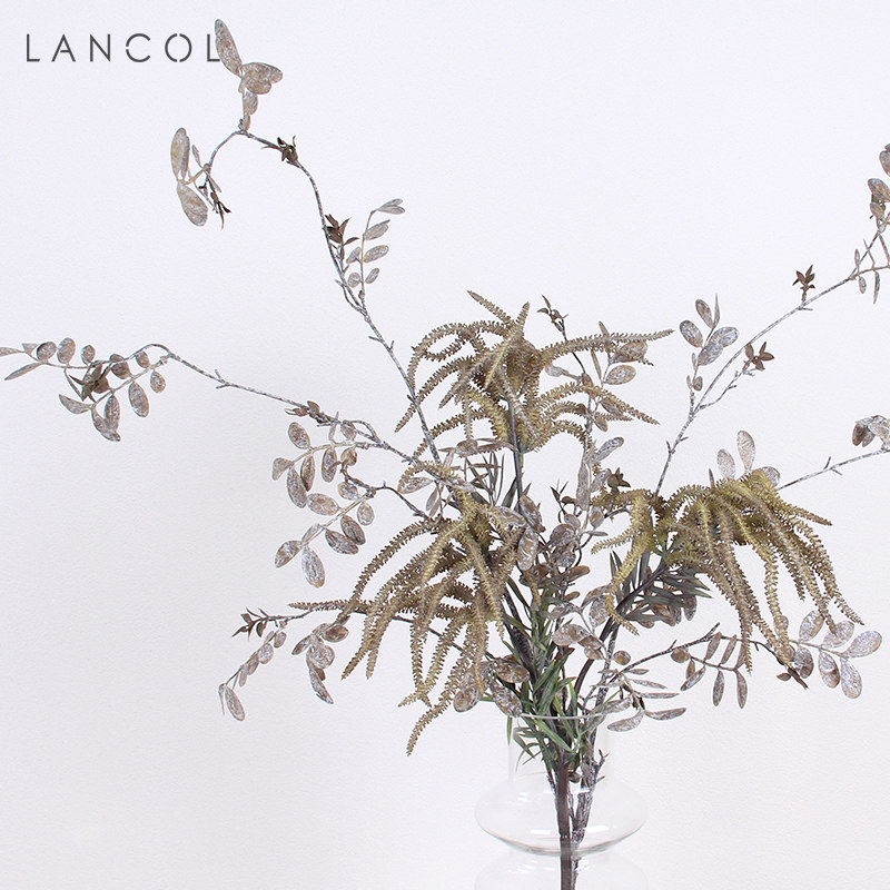 Lancol Silent Wind Emulation Flower Plant one thousand Silk Vine Leaf living room Xuanguan Decorative Pattern room for laying fake flowers