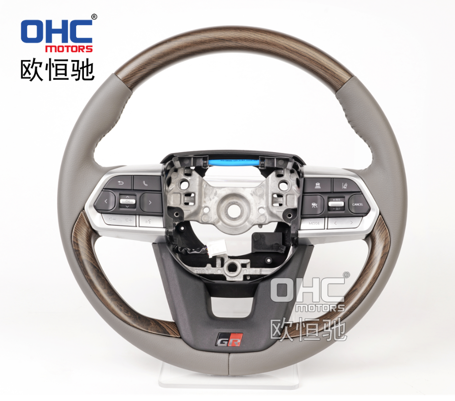 Подходяще для Toyota Prado Rand Cool Road Zeerfaerfelfa Модификация комплектации рулевого колеса Peach Wood