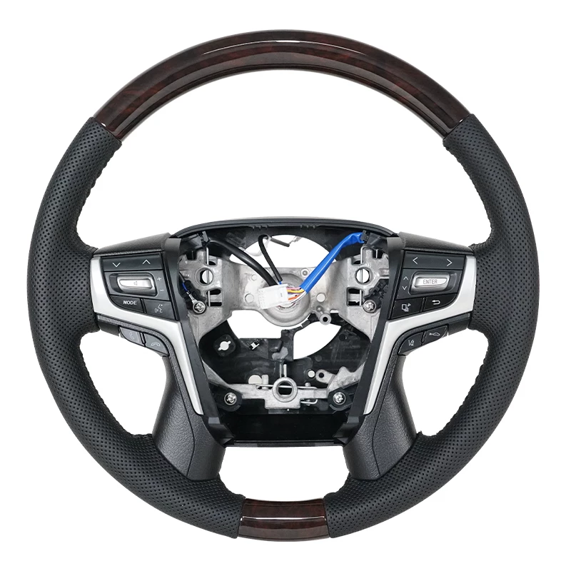 Подходяще для Toyota Prado Rand Cool Road Zeerfaerfelfa Модификация комплектации рулевого колеса Peach Wood