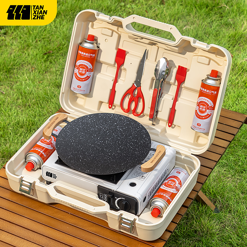 Card stove outdoor portable field stove camping cooker Casca magnetic gas stove gas stove stove-Taobao