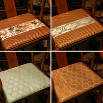 Chinese Red Wood Chair Cushion Summer Ice Silk Cool Mat Non-slip Solid Wood Home Cushion Vines Bamboo Table Chair Cushion Custom