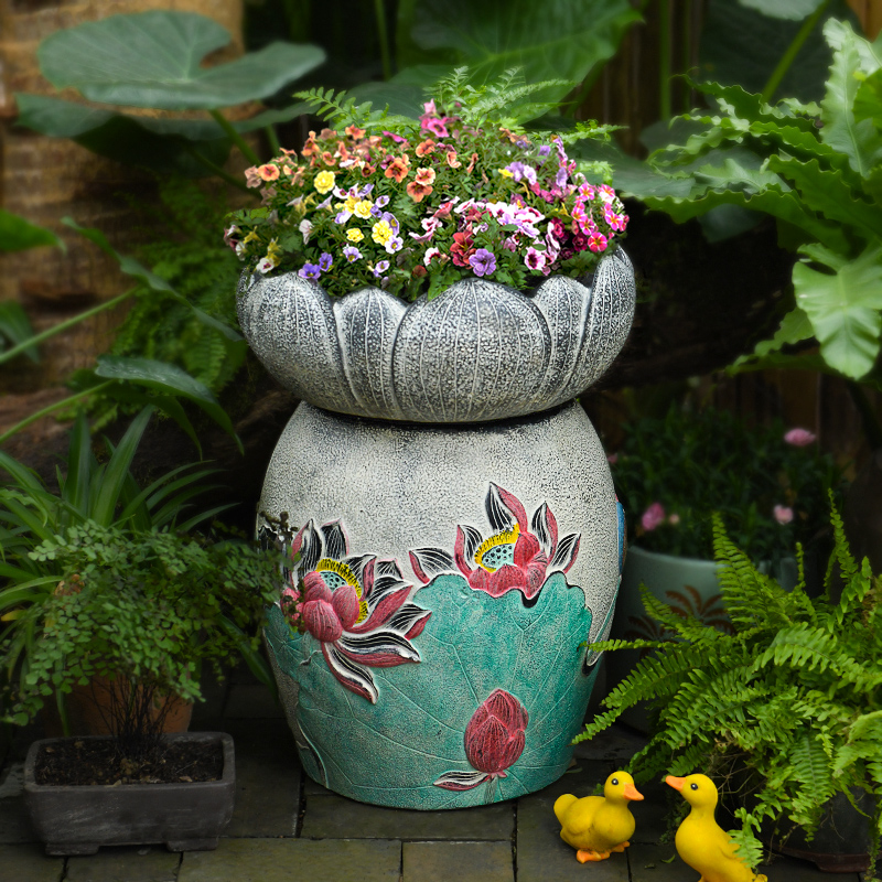 New Chinese Garden Farmyard courtyard decorated Guest House Soft Balcony Building View Roof Arrangement Small Yard Doorway Hem