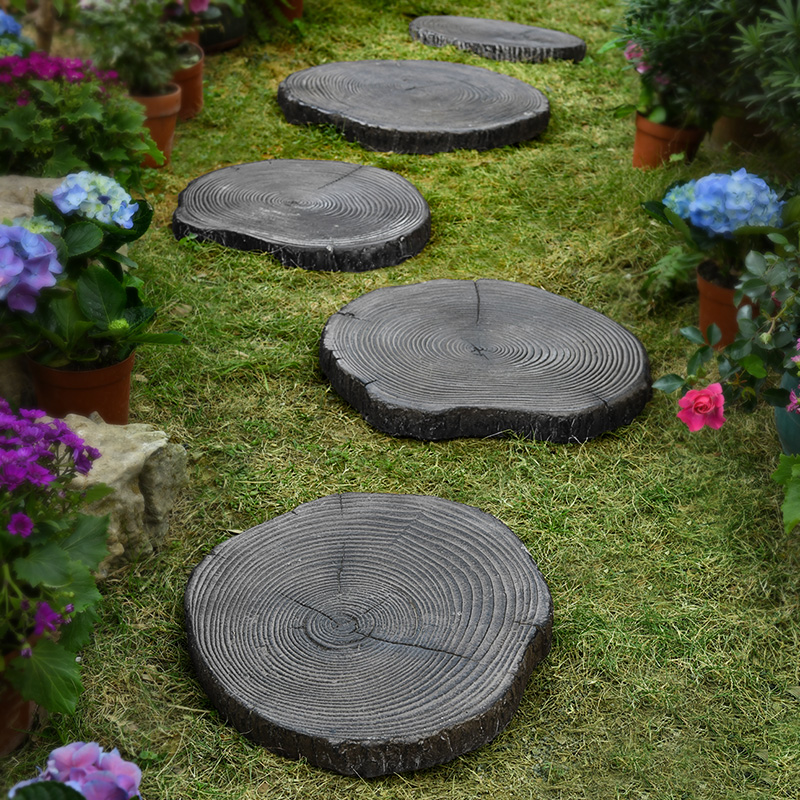 Outdoor Patio Path Stone Tine Steps Stone Ground Panel Garden Paving Stone Slabs Foot Stone Yard Mat Foot Stones