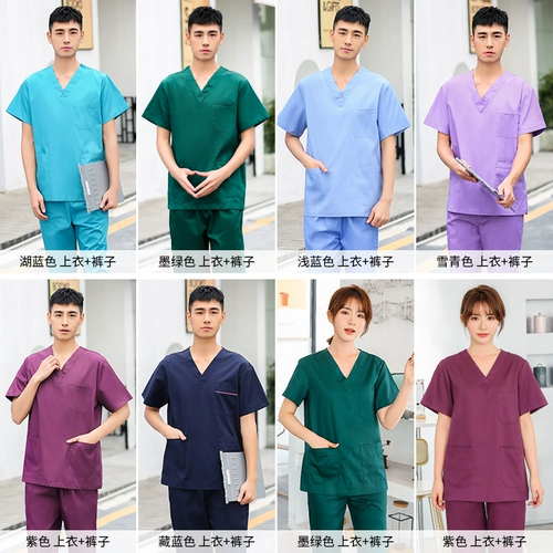 Летняя тонкая униформа врача, хлопковый комбинезон, лонгслив, короткий рукав