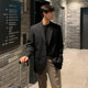 Casual Blazer for Men, Trendy Brand, Loose Fit, Korean Style, Stylish and Handsome, Single-Piece Suit Jacket, Business Blazer