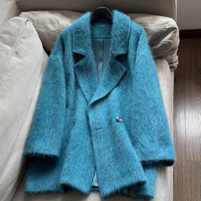 [Off-Season, This Price Is Not Available in Autumn and Winter] Light Luxury Thickened Fleece Cashmere Wool 801 Short Blazer Coat