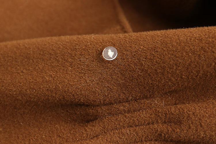 Có thể tháo rời mink fur trang trí 18 mùa đông mới raglan tay áo dây thắt lưng giảm béo đôi jersey áo len áo dạ quang nữ đẹp