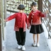 Quần áo mẫu giáo quần áo mùa xuân và mùa thu Phong cách cổ xưa Quần áo Trung Quốc 2019 Quần áo trẻ em lớp mới Bộ đồng phục học sinh tiểu học kiểu Trung Quốc - Đồng phục trường học / tùy chỉnh thực hiện