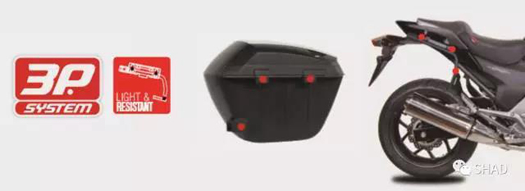 Áp dụng cho xe máy Honda Warhawk CBF190X Xia De giải phóng nhanh hộp phụ 23 lít 33 hộp đuôi 39 lít ba hộp - Xe gắn máy phía sau hộp thùng đồ xe máy