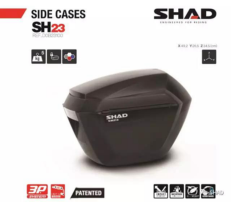 Áp dụng cho xe máy Honda Warhawk CBF190X Xia De giải phóng nhanh hộp phụ 23 lít 33 hộp đuôi 39 lít ba hộp - Xe gắn máy phía sau hộp thùng đồ xe máy