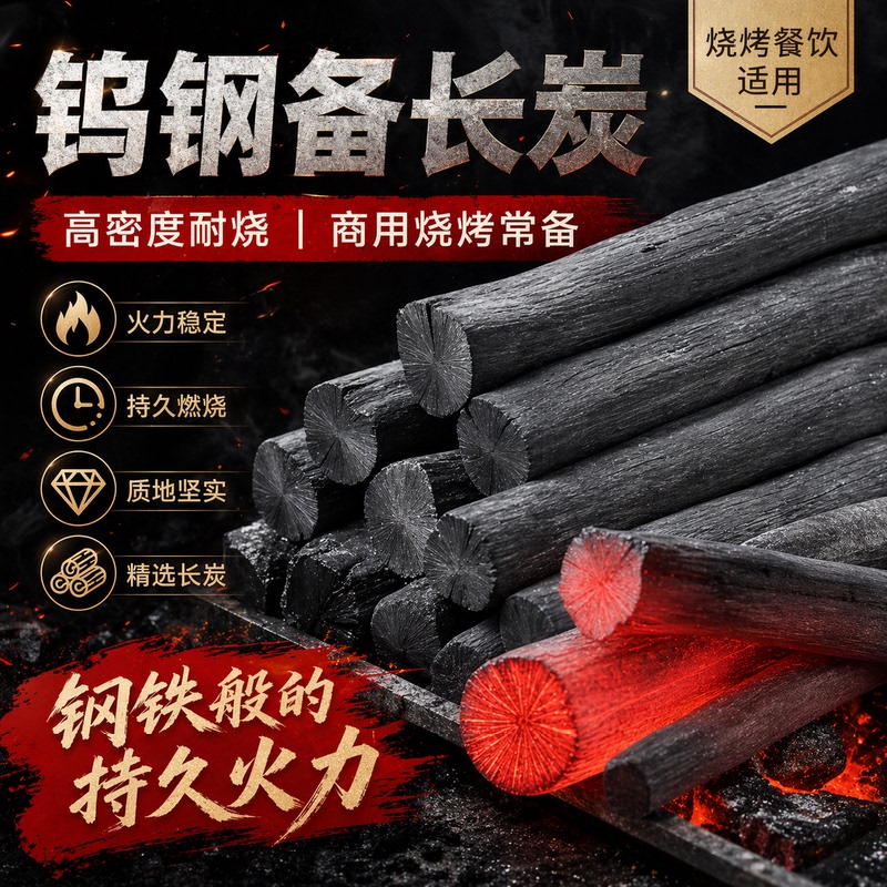 High-Density Tungsten Steel Binchotan Smokeless Barbecue Charcoal for Outdoor Camping, Home Barbecue, High-Temperature Long-Lasting Burn-Resistant Commercial Charcoal High-Density Tungsten Steel Binchotan Smokeless Barbecue Charcoal for Outdoor Camping, Home Barbecue, High-Temperature Long-Lasting Burn-Resistant Commercial Charcoal