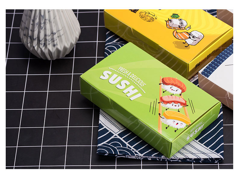 Yingxiake hộp sushi takeaway ăn trưa dùng một lần rong biển hộp cơm trưa Nhật Bản nhóm gạo đóng gói hộp đóng gói - Hộp cơm điện sưởi ấm hộp com cắm điện lock&lock