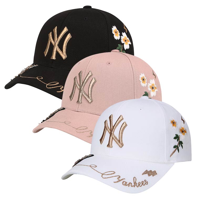 [USD 99.21] Korea MLB baseball cap Rhinestone Bee Thorn Yankees NY Hat