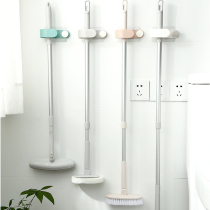 Dot mop clip artifact powerful wall-mounted punch-free multi-function bathroom hook mop rack Broom pylons