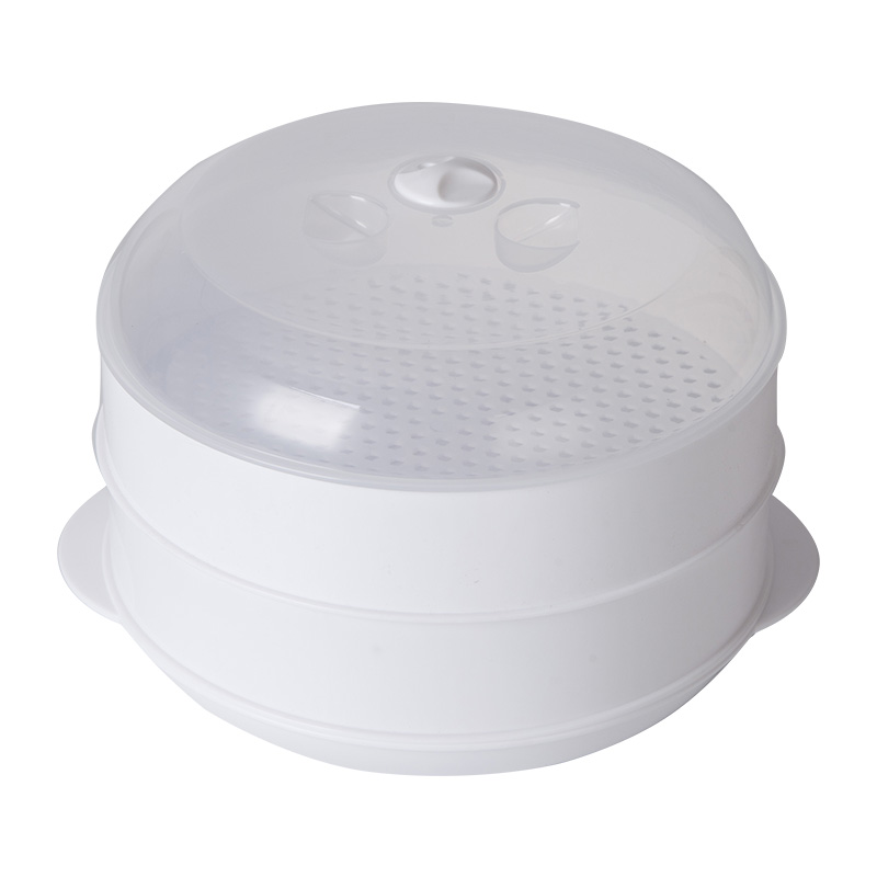 Microwave oven steamer special utensils Kitchen supplies Double-layer microwave oven heating utensils Special steamer box Steaming rice cooker