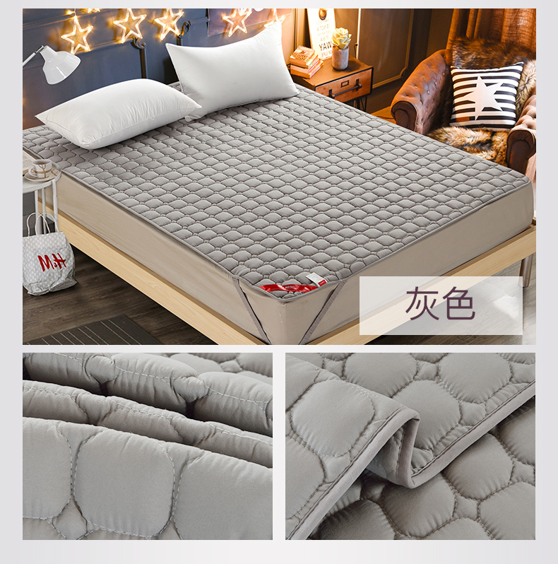 Nhìn vào hàng dệt tại nhà Gấp nệm nệm nệm gấp 1,5m nhíp giường đôi 1,8m chống trượt - Nệm đệm ngủ