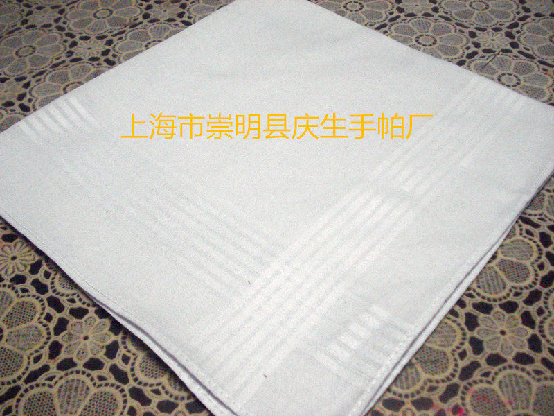 Pure white handkeratoparpa Exit all cotton forged strips Foreign trade High density 80 * 80 pure white handkermaker production