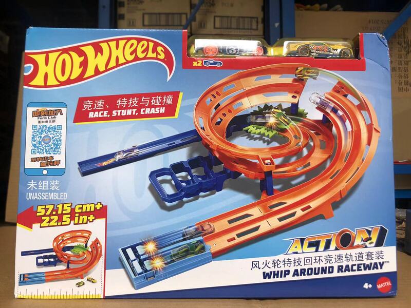 Hot Wheels Stunt Loop Racing Track Set Small Sports Car Model Assembly Track Htk17 Boys' Toy Hot Wheels Stunt Loop Racing Track Set Small Sports Car Model Assembly Track Htk17 Boys' Toy