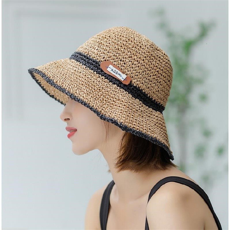 Grass hat children Summer Korean version Japanese style fashion foreign air Breathable Little and small edge Herbenwind woven shading sunscreen Fisherman Hat-Taobao