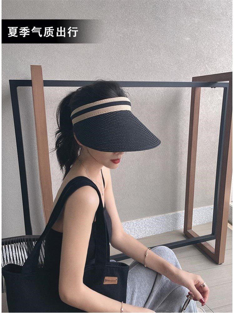 ins straw cap - assembled summer face - shading and anti - UV sun - proof sun - cap female summer