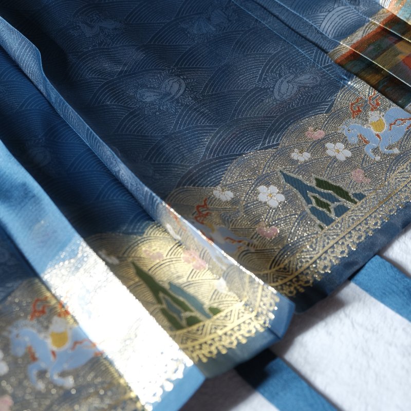 {Haima Talaang} Get Rich Immediately, Hanfu for the Year of the Horse, Ming Dynasty Style, Mamian Skirt Four-Season Classic Style, Gauze Material, Cloud Skirt, Fairy-Like