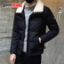 Áo khoác mùa đông cộng với áo khoác lửng nam màu mè áo khoác nam đẹp Áo vest cotton