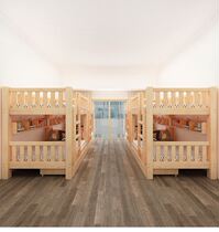 Double bed Dormitory Bed Wood Bed Adult Simple Child Bed Full Solid Wood Up And Down Bunk Bed Low Bed Double Bed Two Floors