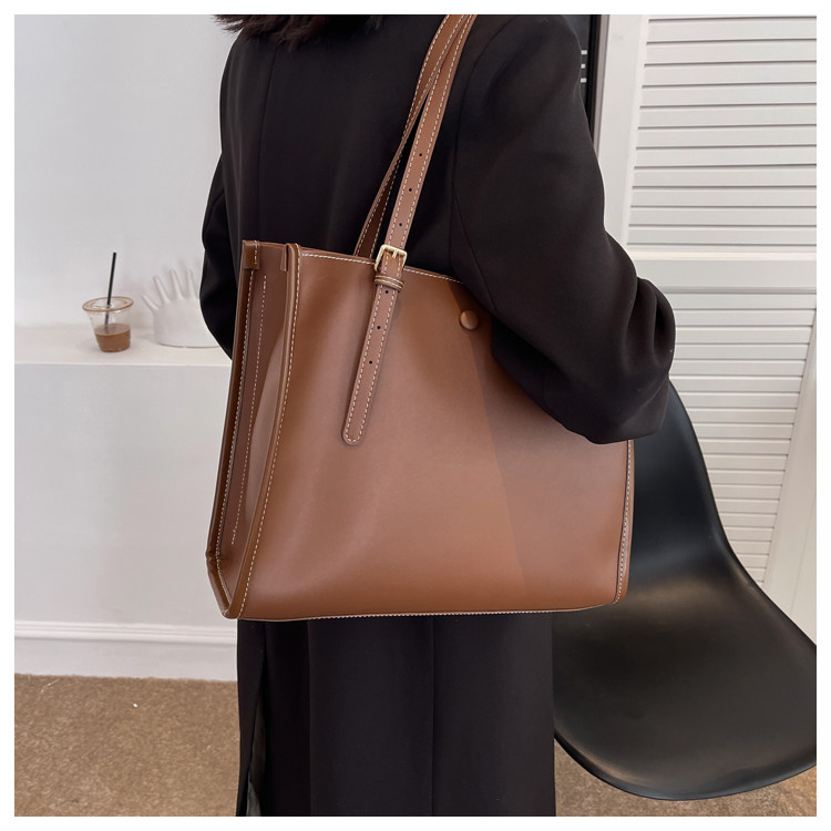 Women's Designer Tote Bag With Textured Pu Leather Shoulder Strap_voghion.com