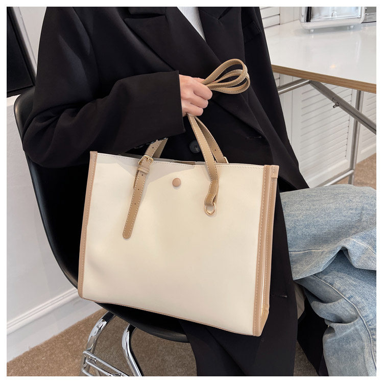 Women's Designer Tote Bag With Textured Pu Leather Shoulder Strap_voghion.com