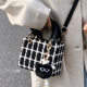 Niche design high-end woolen hand-held Princess Diana bag for women 2024 new fashion versatile spring and summer single shoulder small bag