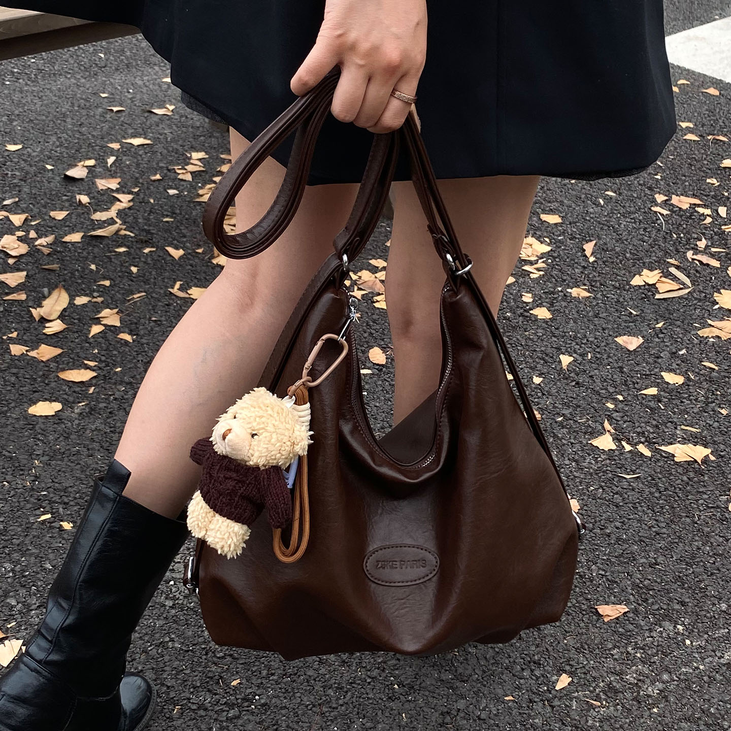 Сумка-тоут большой емкости, модная сумка через плечо, новинка 2025 года, женская осенняя универсальная повседневная сумка-мессенджер в стиле ретро