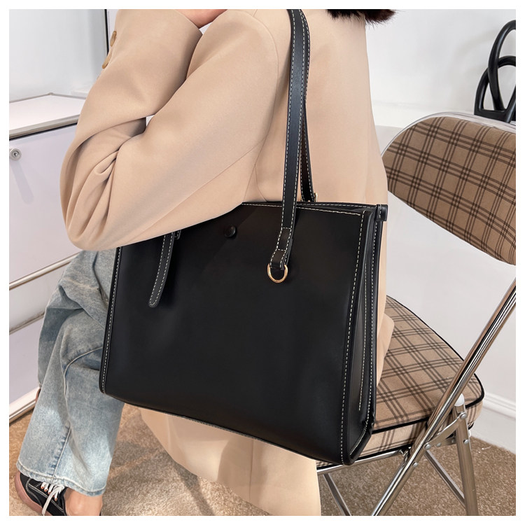 Women's Designer Tote Bag With Textured Pu Leather Shoulder Strap_voghion.com