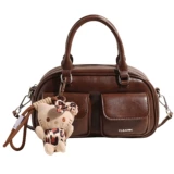 Ретро небольшая сумка, небольшая дизайнерская сумка на одно плечо, осенняя, тренд сезона