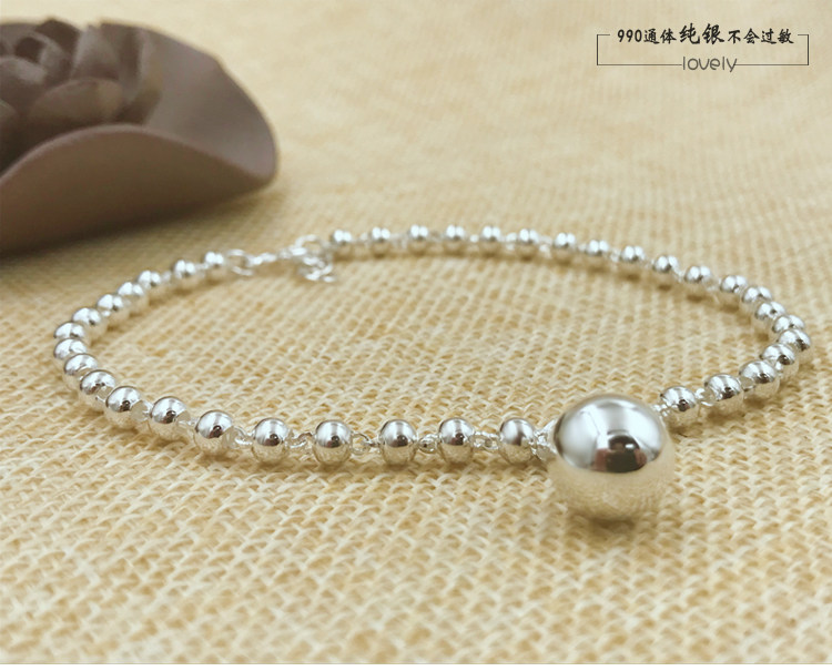 Chaine de cheville Femme      en Argenterie - Ref 3101809 Image 3