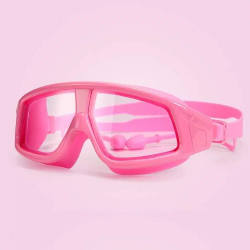 14 bé gái 3-15 tuổi kính bơi 9 trẻ lớn 4 trẻ 6 nam 7 kính bơi độ phân giải cao có nút tai 8-12 - Goggles