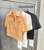 4 20 Foam Selection 250251 Han Edition Fashion Casual Short Sleeve Double Pull head Short Jacket Chest 94 Clothing 50