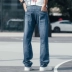 Mùa hè mỏng quần jeans nam Tiansi căng thẳng và béo cỡ lớn mới quần dài nam - Quần jean quần jean nam Quần jean