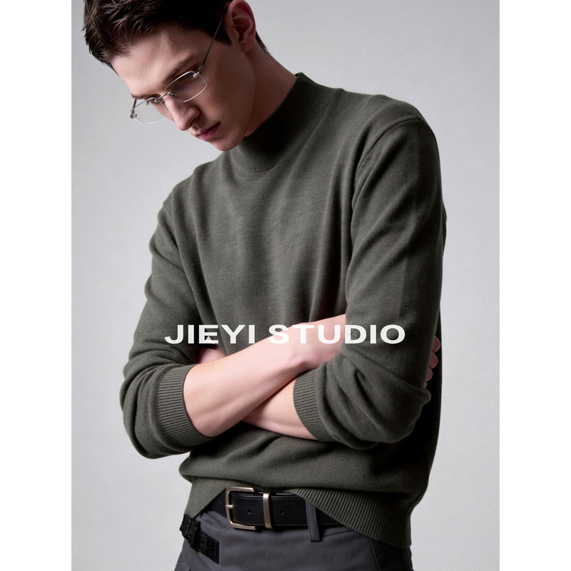 Jieyi Plush and Airy Inner Layer Skin-Friendly Knit Top Modal Wool Blend Slim Fit Half Turtleneck Base Shirt Jieyi Plush and Airy Inner Layer Skin-Friendly Knit Top Modal Wool Blend Slim Fit Half Turtleneck Base Shirt