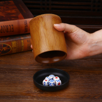 Natural bamboo and wood screen cup Screen tube KTV dice cup Bar supplies Shaking color tube color dice shaking cup Throwing cup color cup