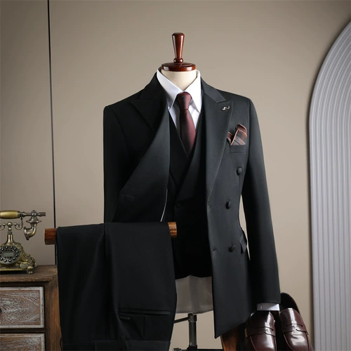 Шерстяной комплект, костюм, свадебное платье, изысканный стиль, 3 предмета