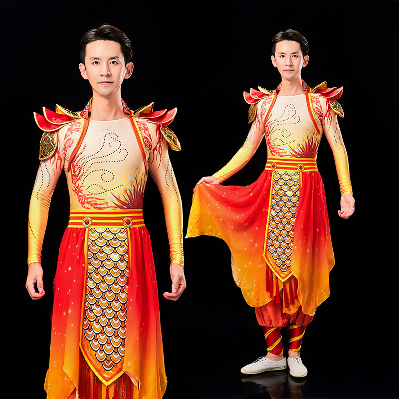 🐉震撼登场!新款龙服舞龙舞狮大气开场舞大摆裙男女腰鼓打鼓服,带你穿越古今的华丽盛宴💃🕺-民族服装/舞台装-淘宝好物网