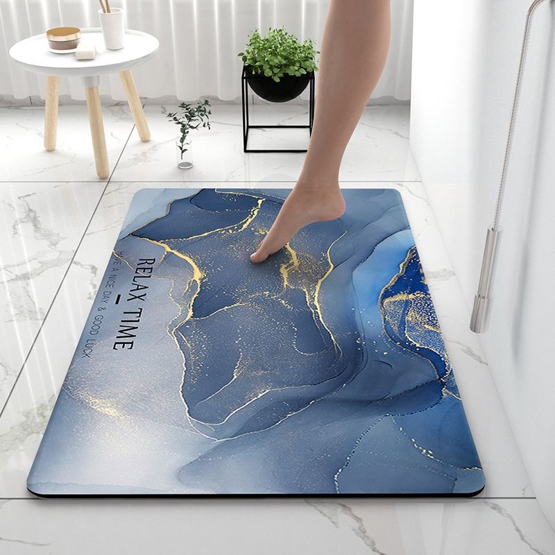 Soft diatom mud bathroom absorbent floor mat non-slip quick-drying mat toilet toilet door mat toilet carpet
