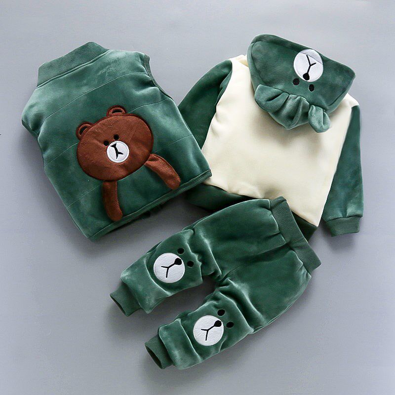 Boys 1-2-3-4 years old three-piece girl's clothing spring and autumn three-piece suit baby child clothes baby autumn clothing