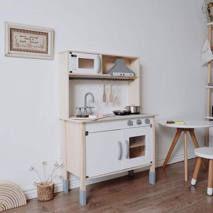 Children pretending to be home wine kitchen wooden simulation kitchen utensils baby boys and girls wooden cutting music cooking 3-6 years old toys