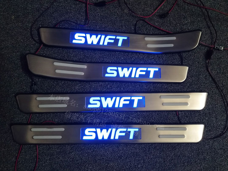 Suzuki Swift LED welcome pedal 06-15 style Swift threshold strip with light threshold strip stainless steel modification