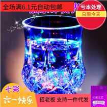 Personality creative trend sensor water Cup colorful glowing Cup flash Cup glowing glass